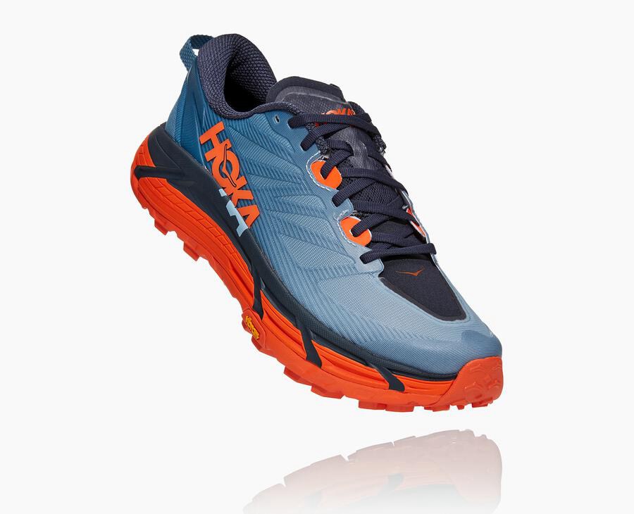 Tenis Trail Hoka One One Masculino Azuis - Mafate Speed 3 - 325-UDJKCR